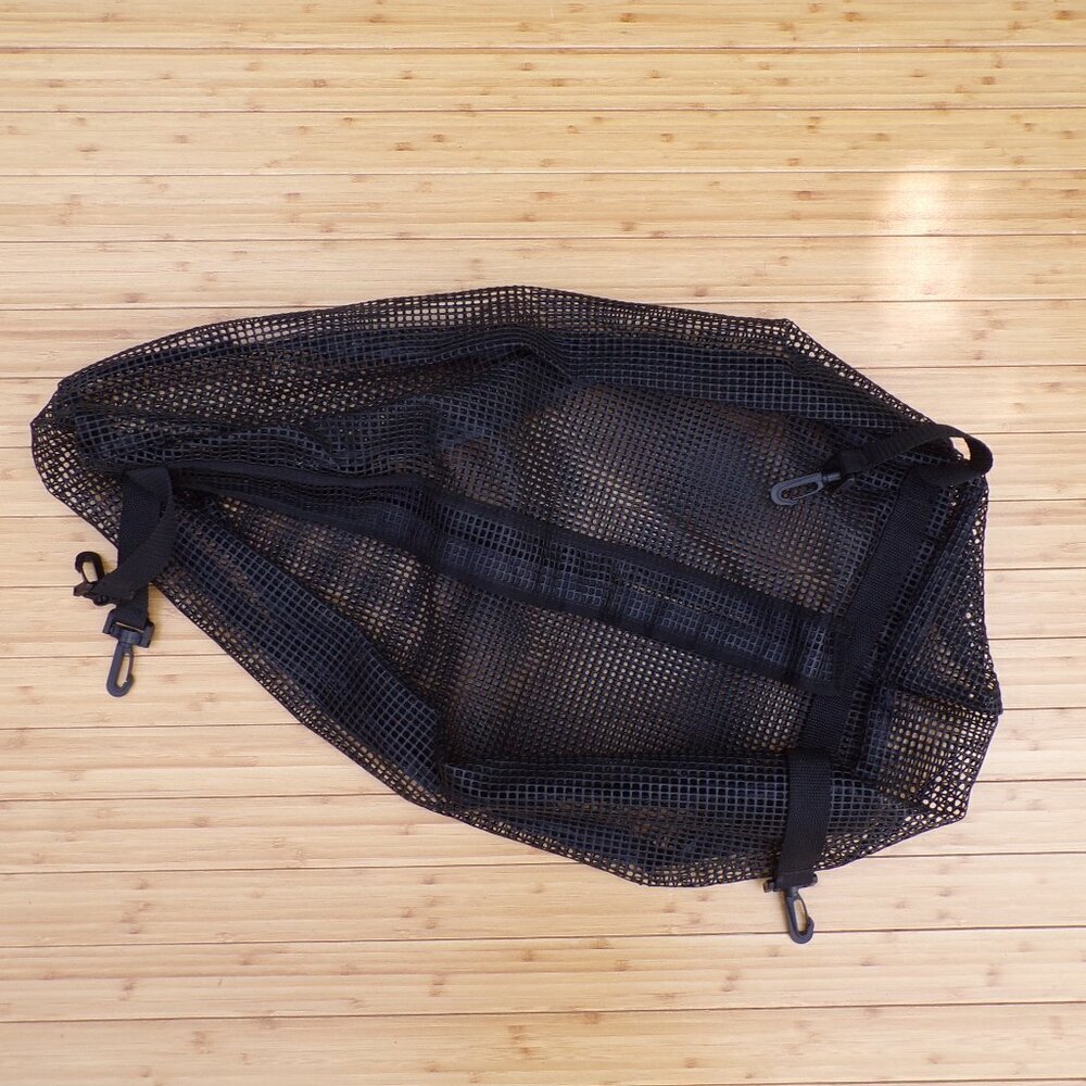 Rubberized Nylon Mesh Waterproof Storage Bag. Velcro Closure Kayak Canoe Boat